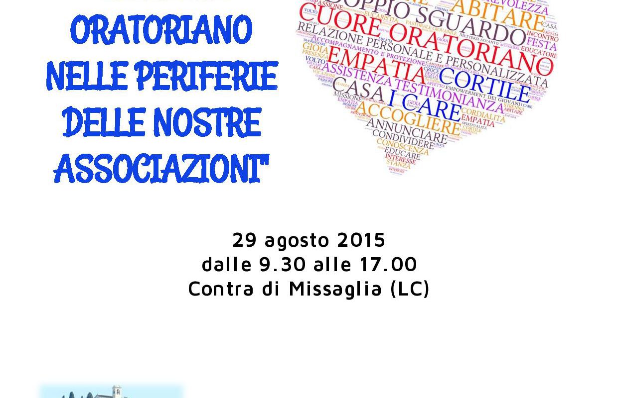 Convegno interassociativo – 29 agosto 2015